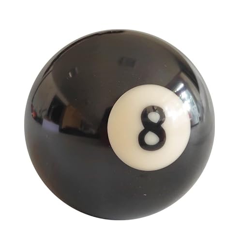 Teekerwan Billard #8 Ball Standard Regulär Größe 2-1/4, normale Größe Billard #8 Billard Ball Ersatz acht Ball oder Standard Billard Pool Queue Ball Ersatzball (01)