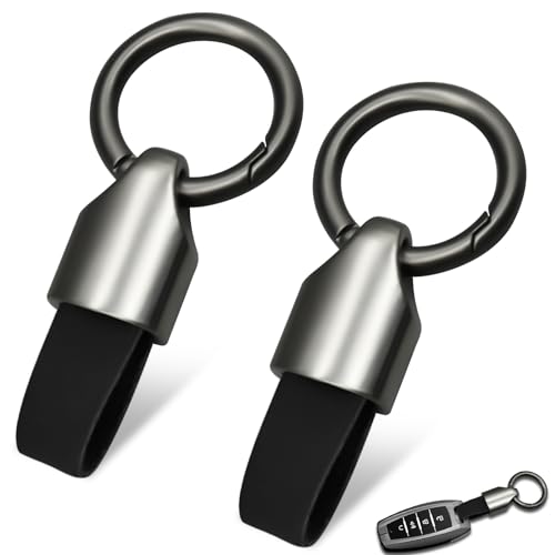 2pcs Schlüsselanhänger-Ringe, Auto-Schlüsselanhänger-Clip, Leder-Schlüsselanhänger, Schlüsselanhänger-Halter mit Schlüsselanhänger, Schnalle aus Zinklegierung, multifunktionaler Schlüsselanhänger