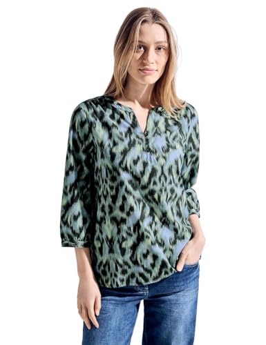 Cecil Damen Tunika Bluse mit Muster strong khaki XL