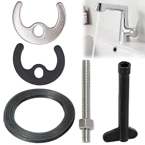 Ersatz Monoblock Waschbecken,Wasserhahn Klemme Halterung Kit,Wasserhahn Befestigungsset Bolzen,Unterlegscheibe Schraubenschlüssel Platte Set,Ersatz Küchenspüle Mischbatterie