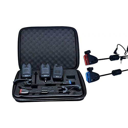 CarpOn® Funk Bissanzeiger Set 2+1,3+1,4+1 2 Angeln Bissalarm+1 Empfänger+2 Swinger