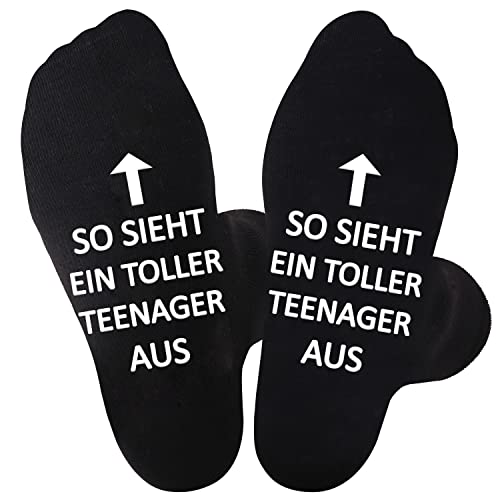 Jeasona Teenager Socken Geschenke Jungen Coole für 13 Jährige Jungs Geschenkideen für 16 Jährige 12 14 15 Jahre Weihnachtsgeschenke