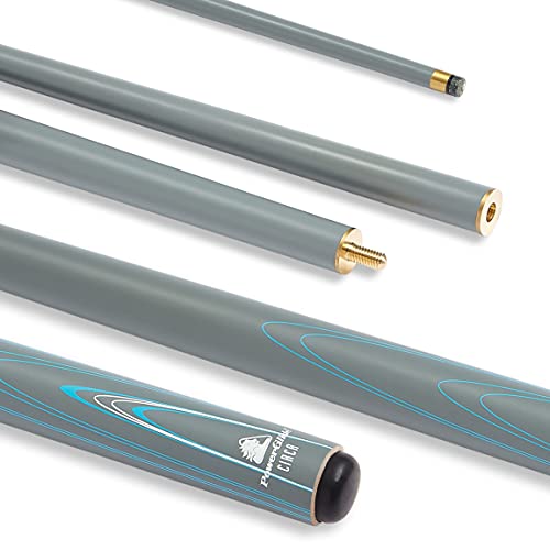 PowerGlide Snookerqueue, Grau, volle Größe 142 cm