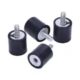 Pesfehhy 4stk Aussen Innen Anti Vibration Gummi Puffer Isolator Anlage 15mm x 15mm