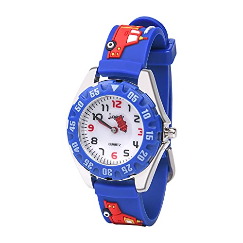 Vicloon Kinder Analog Quarz Uhr, Kinder Uhr mit 3D Cartoon Design, 30M wasserdichte, Silikon Armband, Japanischen Quarzwerk, Gut Lesbar, Lern Armbanduhr für Kinder, Jungen und Mädchen