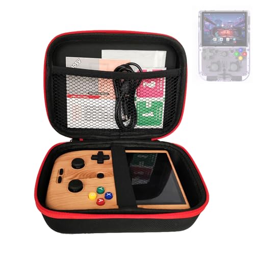 Hartschalen-Tragetasche für RG405V Handheld-Spielkonsole, EVA, wasserdicht, stoßfest und Zubehörkoffer, tragbare Multifunktions-Reise-Aufbewahrungstasche (schwarz)