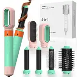 JITESY 6-in-1 Hairstyler-Set, Negativ-Ionen Heißluftbürsten Set mit 110.000 U/Min. Schnelltrocknender Rundföhn, Heißluftbürste, Warmluftbürste, lockenstab automatisch für alle Haartypen