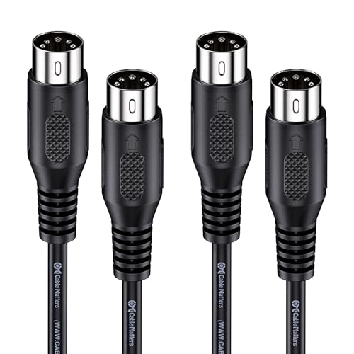 Cable Matters 2er-Pack 5-poliges DIN MIDI Kabel 1,8m, 5-poliges MIDI Kabel - 1,8 Meter