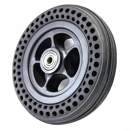 HOHOVYVY 6 Zoll Vollgummi Reifen 6X1 1/4 Mit Radnabe Für Rollstuhl Elektroroller Ersatzteile Schwarz(1pc)