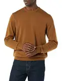 Amazon Essentials Herren Pullover mit Rundhalsausschnitt (in Übergrößen erhältlich), Toffee Braun, XXL