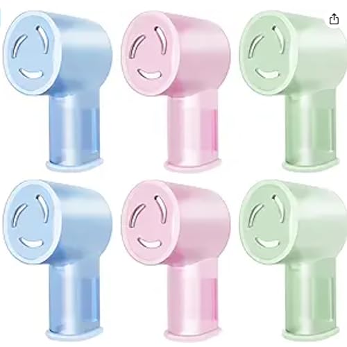 THISONG Diese Zahnbürstendeckel Passen auf Oral B Ersatzköpfe/iO Zahnbürstenköpfe/Oral B Elektrische Zahnbürstenköpfe und Sind Geeignet für Reisen und zu Hause (Bunt 6er Pack)