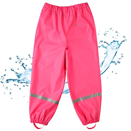 BMS Regenbundhose, wasserdicht für Mädchen in Pink Größe 128