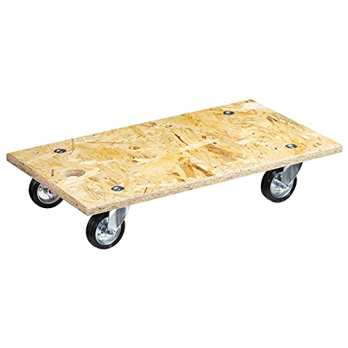 WAGNER Transporthilfe MM 1140 I 57,5 x 30 x 12 cm - Tragkraft 250 kg - ideal für schwer beladene Kisten I leichtlaufende Transportrollen I CO2-neutral I besonders schonend - 20114001