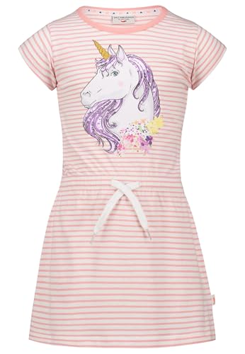 Salt and Pepper Female Girls Dress Print Seq. Unicorn Kinderkleid, Peach, 140 EU