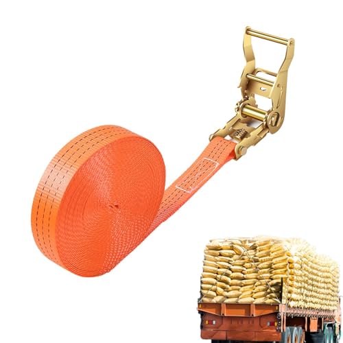 Zurrgurte | Verstellbare, einziehbare Ratschengurte, Bruchgrenze 6614 Pfund,5 cm * 6/8 m Gurte für LKW-Anhänger, Motorräder, Gepäckladungen