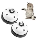 KAIAIWLUO Haustier Trainingsglocken,2 PCS Hundeklingel Haustiere Hundeglocke mit Pfotenabdruck Button Töpfchen Trainingsglocken Hundetür Glocke für Hund Katze