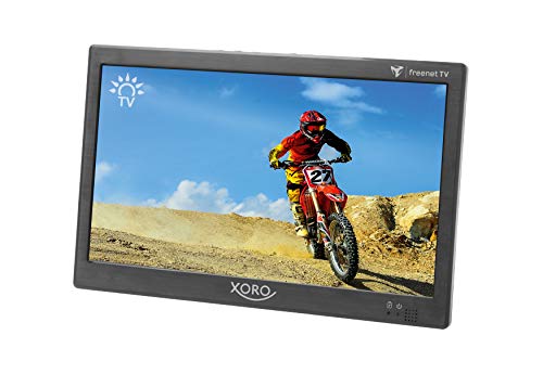 XORO PTL 1050 - 10.1 Zoll (25,6 cm) Tragbarer Fernseher mit DVB‐T2 HD Tuner, 6 Monate Guthaben für freenet TV, USB Mediaplayer, HDMI‐Ausgang, Kopfhörerbuchse