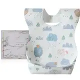 PewinGo Einweg-Lätzchen 50 Packungen & Baby Entwöhnungslätzchen, Einfach zu Bedienen und Verstellbare Größe, Wasserdichte Innenschicht mit Hoher Wasserabsorbierenden Außenschicht, Outdoor Reisen