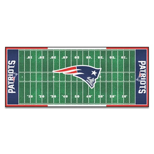 FANMATS - 7341 NFL New England Patriots Nylon Face Football Field Runner 76,2 x 182,9 cm