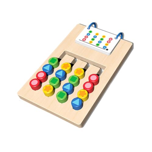 Sharplace Lernen Spielzeug Schlitten Puzzle Vorschulbildung Bildungsaktivitäten Rätsel Farbform für Kinder Geburtstagsgeschenke