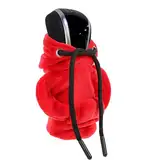 Grevosea 1 Stück Schalthebel Hoodie Universal Auto Schalthebel Abdeckung Lustige Hoodies Auto Schalthebel Innenraum Auto Deko Geschenk für Schaltknauf Hoodies Auto Schalthebel Innenraum Deko-rot(Rot)