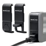 MAXCAM Aluminiumlegierung Batteriefachdeckel für GoPro HERO12/HERO11/HERO10/HERO9 Schwarz