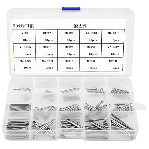 150 stücke Splinte Sicherungssplinte Kit 304 Edelstahl für Automechaniker Kleine Motor Reparatur