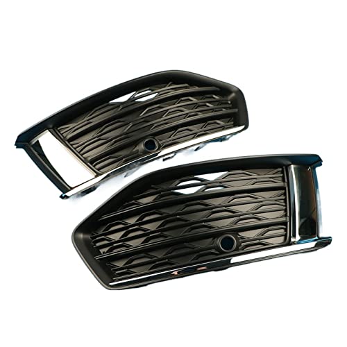 4KD807648 4KD807647 Paar Rechts und Links Front Stoßstange Nebel Lampe Abdeckung Trim Rahmen Foglight Grill Kompatibel for Audi A6 C8 2019 2020 2021