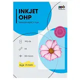 PPD 20 x A4 Inkjet Premium Overheadfolie für vollfarbige Ausdrucke in höchster Qualität PPD-34-20