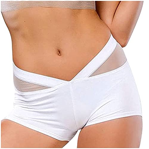 Generisch Fitness Damen Outfit Hosen Polyester-Hip-heben Sport Frauen Weise Hose (White, S)