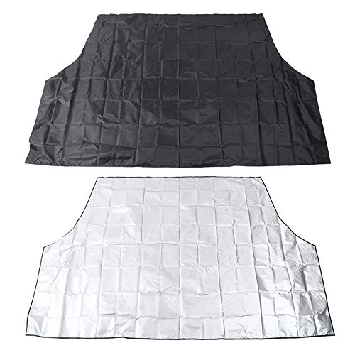 Resistent Gegen Regen Frost Schnee Strahlen Staubscheibe Abdeckung mit 6 Magneten, Universelle Größe 210 X 120 Cm Windschutzschatten Sonnenschuh für Auto, Minivan, SUV