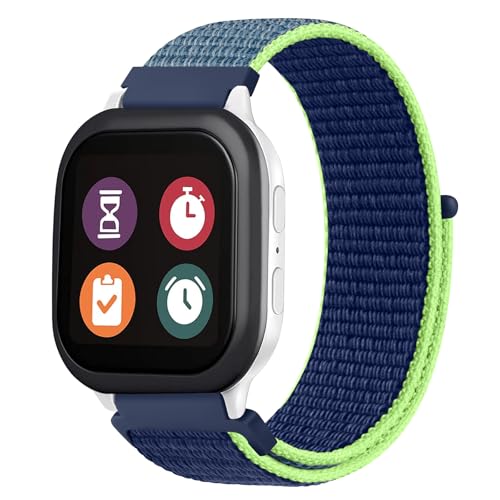 Vancle Armband 20mm für Kinder Smartwatch Uhren, Weich Nylon Ersatzarmbänder Sport Uhrenarmband 20mm für Kids Smartwatch Armband Mädchen Jungen Kinder