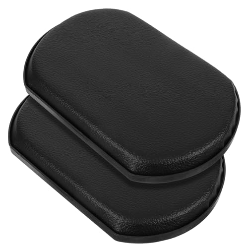 SAFIGLE 2stücke Beinstütze Leder Polster Ersatz Zubehör Ergonomisches Wadenpolster Für Beinstütze Zur Entspannung Der Beine Schwarz Einfache Installation