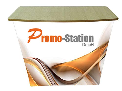 Promotion-Theke Premium, Messetheke ohne Druck, Messetresen, Theke, POS, Messestand, Werbetheke, Promostand