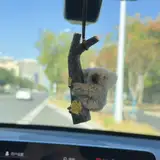 Changtai Personalisierter Spiegelanhänger Schaukel Koala-Ornament, Autospiegel Anhänger Autoanhänger Deko Auto Zubehör Innenraum