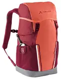 VAUDE Kinderrucksack Jungen & Mädchen Puck rosa, komfortabler Wanderrucksack Kinder 14L, Wetterfester Schulrucksack mit Regenhülle & Lupe, viel Stauraum