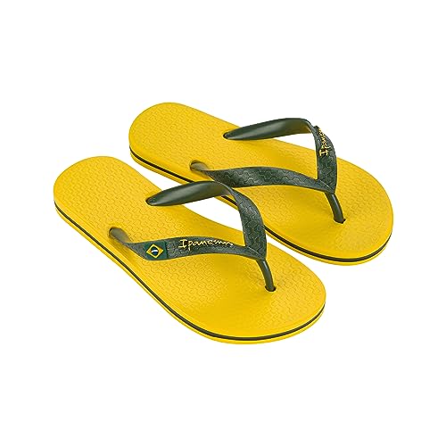 Ipanema CLAS Brasil II Kids Flipflop, Yellow/Green, 38 EU