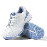 FitVille Extra Weit Tennisschuhe Damen Breit Hallenturnschuh Atmungsaktiv Training Schuhe für Tennis Badminton Walking Fitnessstudio Himmelblau 42 EU Weit