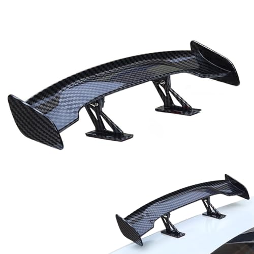 Universal Auto Mini Spoiler Wing,Auto Mini Schwanz Spoiler Flügel 25 cm,Universal Auto Heckflügel-Dekoration,Auto Mini Heckspoiler Flügel Ohne Perforation,Fahrzeug Stabilität Schwanz für Dekoration