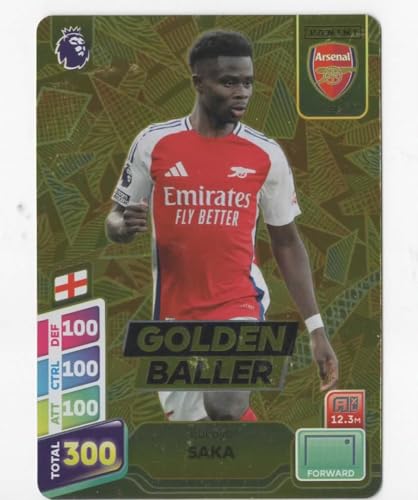 Panini Premier League Plus 2024 2025 Bukayo Saka Golden Baller Sammelkarte