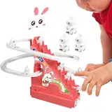 Wrohto Elektrische Treppe Kletterstrecke, Schiebetreppe Kletterspielzeug | Treppe Klettern Schiebende Gleis mit Lichtern - Nette Form-Puzzle-Spielsets für Back-to-School-Saison, Halloween,
