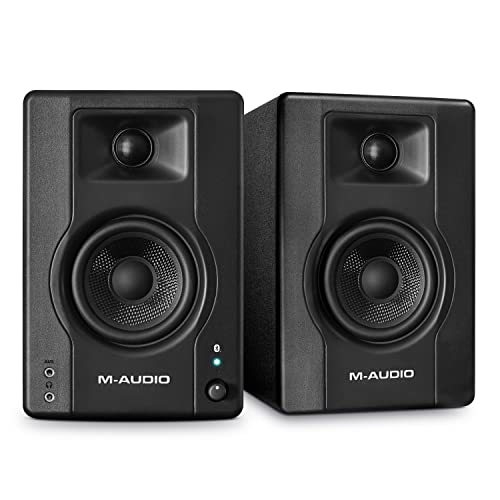 M-Audio BX3BT 3,5" Studio-Monitore mit Bluetooth High-Definition Monitor Lautsprecher Boxen für Recording und Multimedia, 120W - Paar