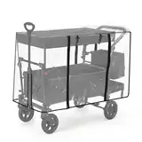 Sekey Bollerwagen Regenschutz für Bollerwagen Faltbar mit Dach, Bollerwagen Zubehör Regenabdeckung aus Hochwertigem Eva-Material, 110 * 60 * 75 cm【Bollerwagen Nicht enthalten】