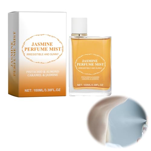 Leicht duftendes brasilianisches Parfüm für Frauen, frischer, natürlicher und anhaltender Duft nach Jasminholzblumen, Parfüm, 100 ml AmE601 (Yellow, 7x12.4cm)