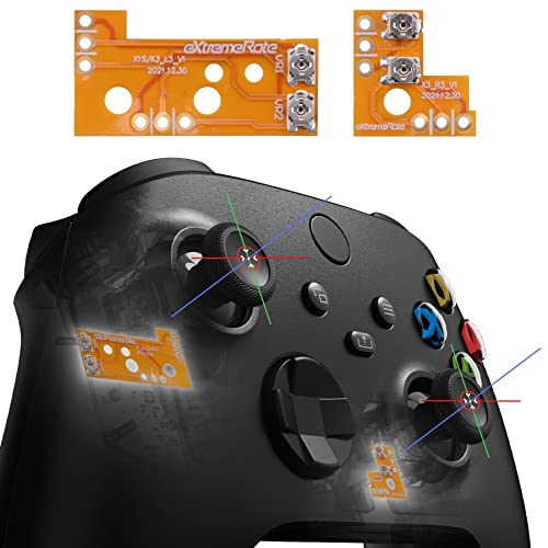 eXtremeRate Drifix Thumbsticks Drift Fix Repair Kit für Xbox Series X/S Controller Modell 1914, Drift Analogsticks reguliert Zubehör, Custom Joystick Regulator Flexkabel für Xbox One Elite Controller