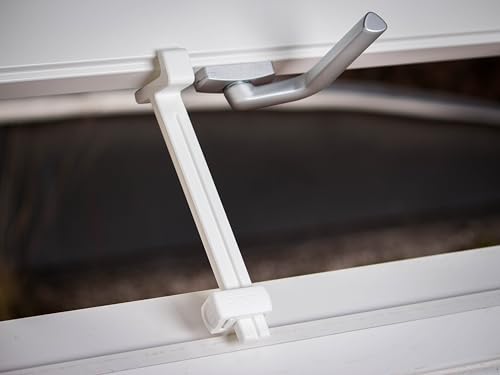 Generisch Dachfensterstütze Verstellbar für Velux | Dachfenster Aufhalter | Aufsteller | Klemmer | Halter | Weiß | 3D-Druck | Ähnl. Velux Ausstellarm (1x)