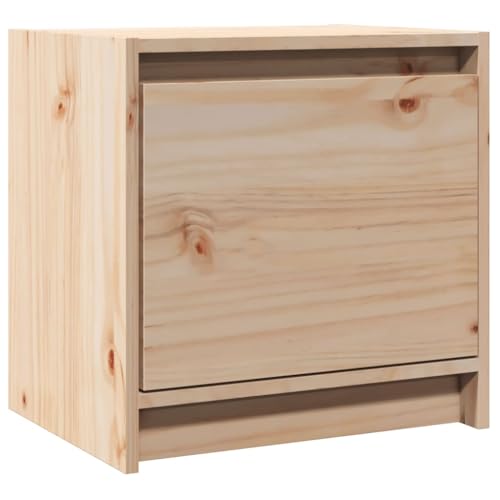 vidaXL Massivholz Kiefer Nachttisch Nachtschrank Nachtkonsole Nachtkommode Schlafzimmer Schrank Kommode Beistelltisch 40x30,5x40cm