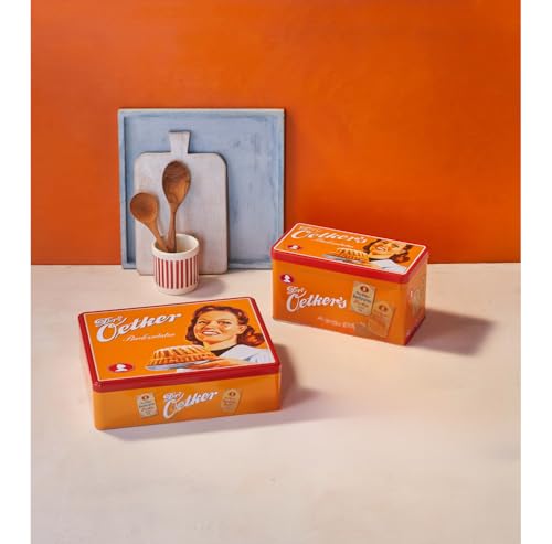 Dr. Oetker Dosen-Set Backzutaten, 2er Set - Für Geschenke oder zur Aufbewahrung zur Funktionalität und Stil (1 x 21,0x10,5x11,0 cm, 1 x 24,8x19, x7,0 cm)