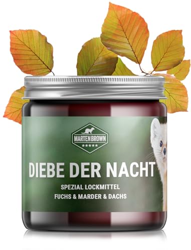 Martenbrown® Diebe der Nacht 250ml Marder Lockmittel Gel für Marder, Fuchs, Dachs, Waschbären Duftstoff Lockstoff Köder für Fallen Marderlockmittel für Lebendfallen Köder für Marderfalle (59.96€ / l)