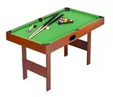 Leomark Holz Billardtisch - Classic Green - Poolbillardtisch-Set für Kinder mit Zubehör Höhe: 70 cm Abende mit Familie